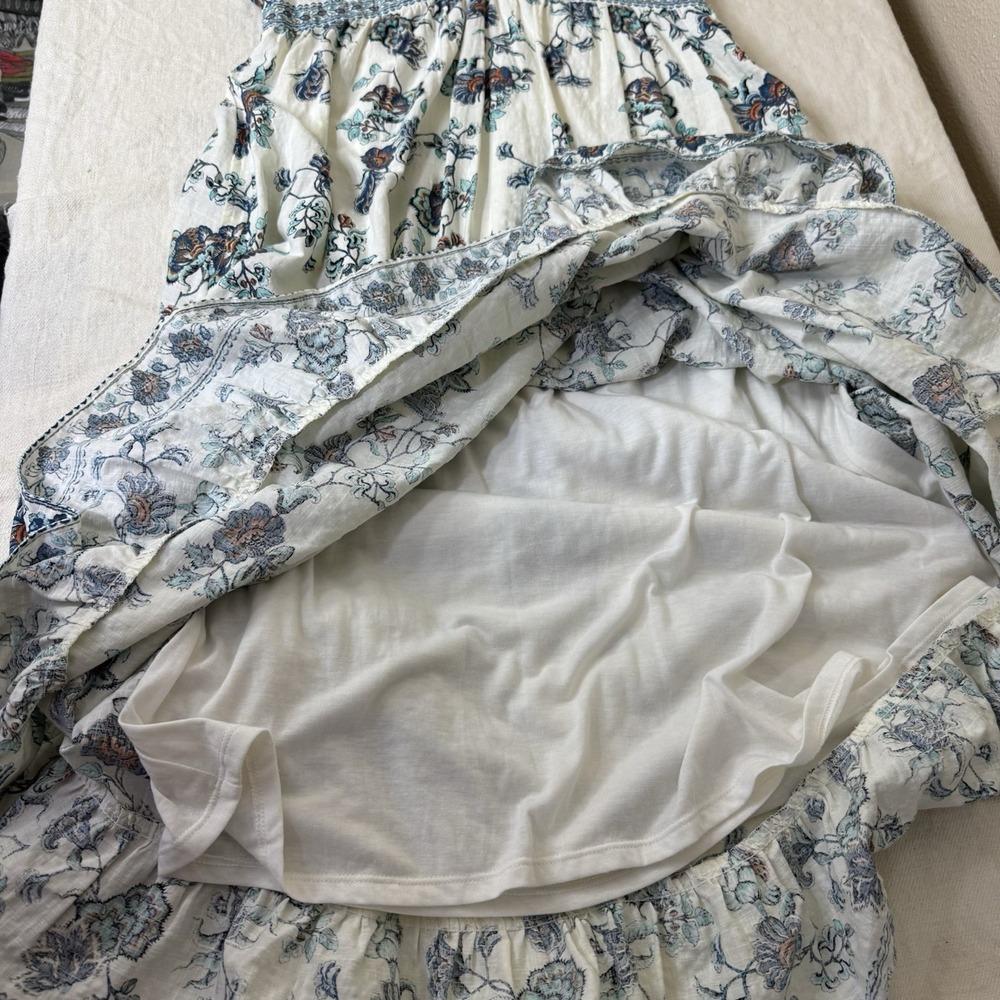 Max Studio Maxi Dress Size L Floral Boho Cottagecore Coquette Beach Resort - Picture 14 of 14
